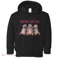 Moo Deng Funny Hippo Pygmy Hippopotamu Toddler Hoodie thumb 0