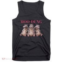 Moo Deng Funny Hippo Pygmy Hippopotamu Tank Top thumb 0