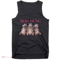 Moo Deng Funny Hippo Pygmy Hippopotamu Tank Top thumb 0