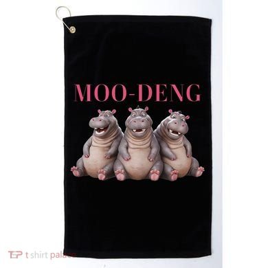 Moo Deng Funny Hippo Pygmy Hippopotamu Golf Towel