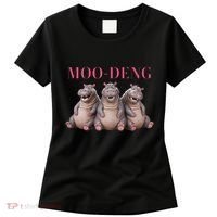 Moo Deng Funny Hippo Pygmy Hippopotamu Women's T-Shirt thumb 0