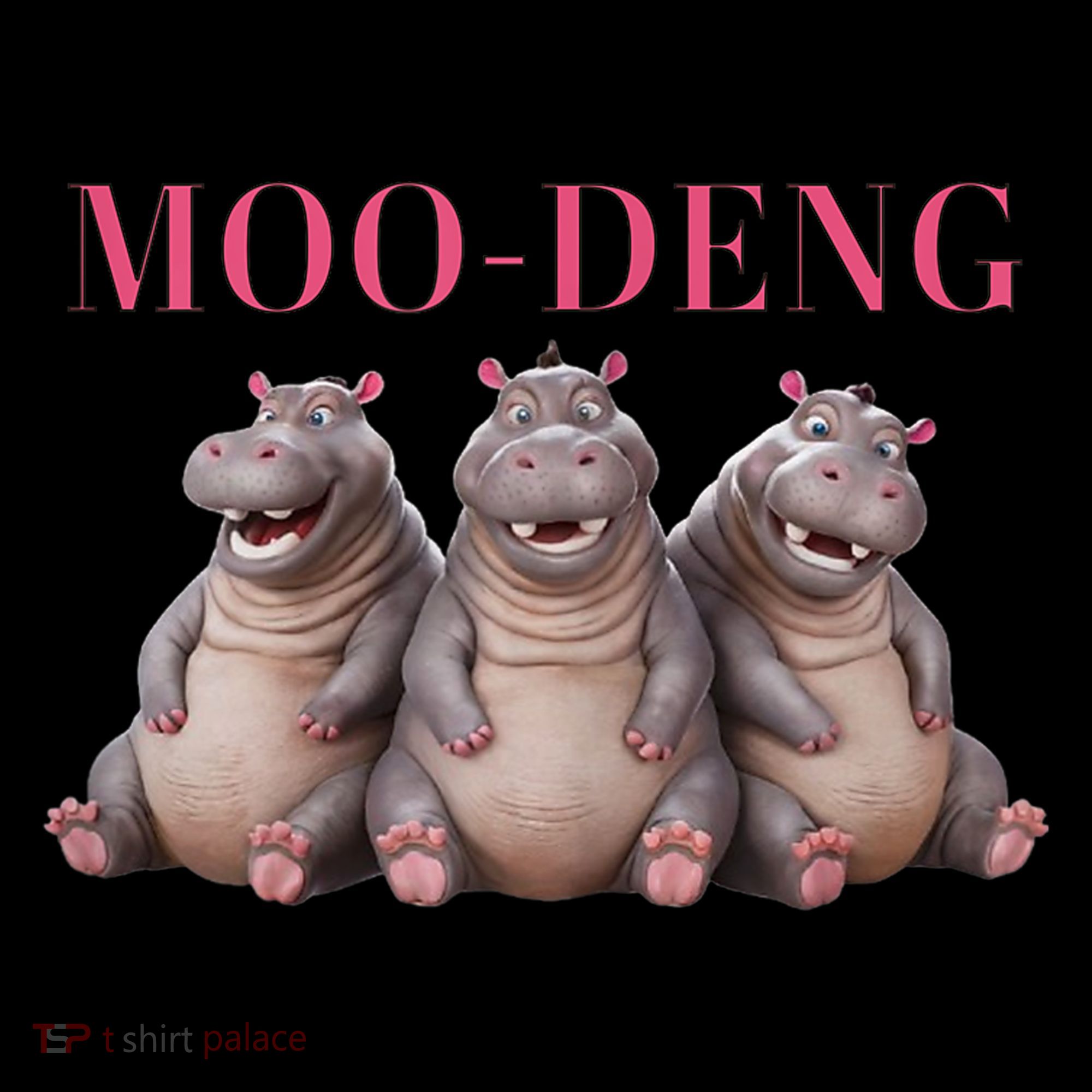 Moo Deng Funny Hippo Pygmy Hippopotamu Kids T-Shirt