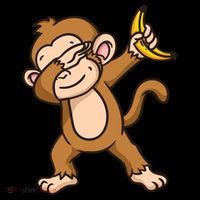 Monkey Dabbing Funny Backpack thumb 2