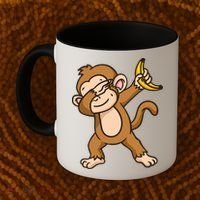 Monkey Dabbing Funny Coffee Mug thumb 2