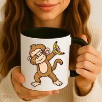Monkey Dabbing Funny Coffee Mug thumb 3