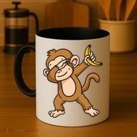 Monkey Dabbing Funny Coffee Mug thumb 4