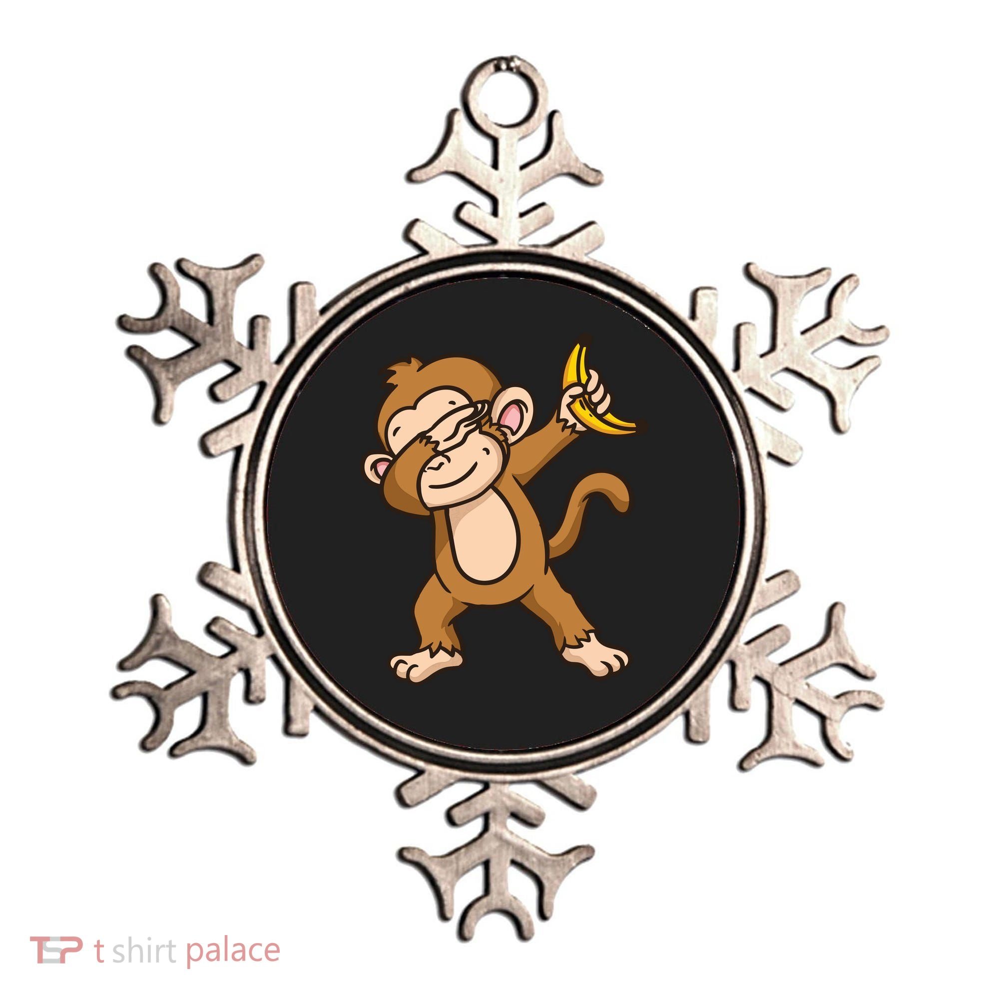 Monkey Dabbing Funny Ornament