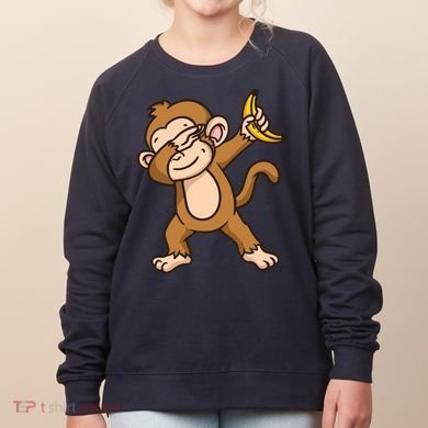 Monkey Dabbing Funny Women's Sweatshirt