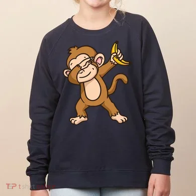 Monkey Dabbing Funny Women's Sweatshirt