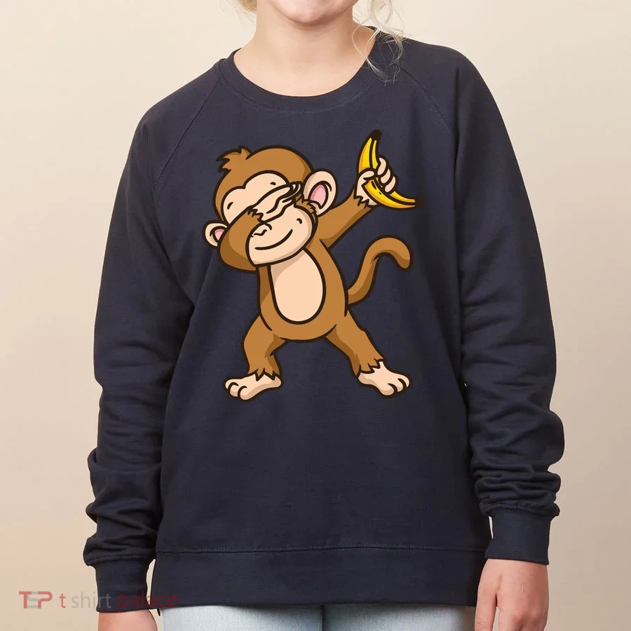 Monkey Dabbing Funny Women's Sweatshirt