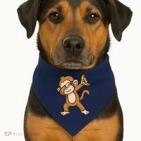 Monkey Dabbing Funny USA-Made Doggie Bandana thumb 1