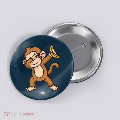 Monkey Dabbing Funny Button