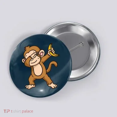 Monkey Dabbing Funny Button