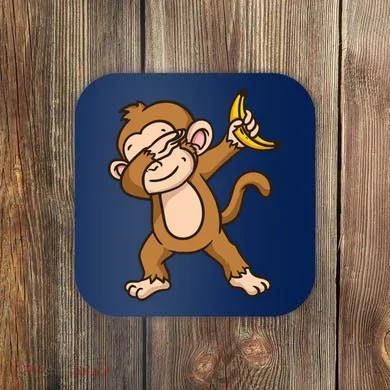 Monkey Dabbing Funny Coaster