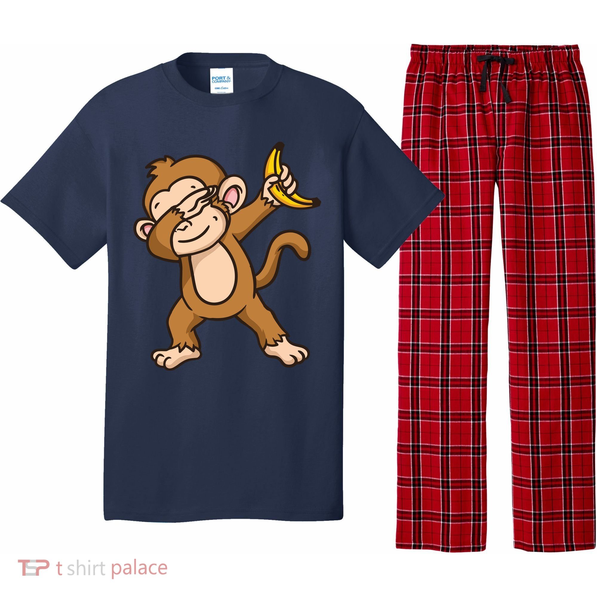 Monkey Dabbing Funny Pajama Set