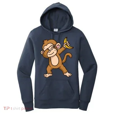 Monkey Dabbing Funny Women's Hoodie