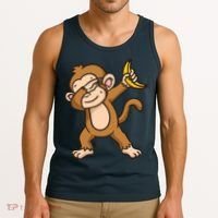 Monkey Dabbing Funny Tank Top thumb 3