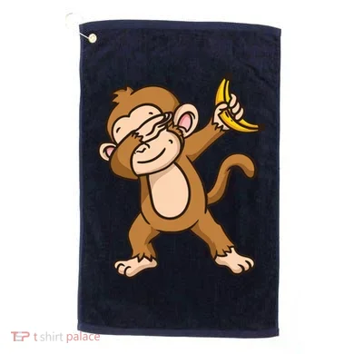 Monkey Dabbing Funny Golf Towel