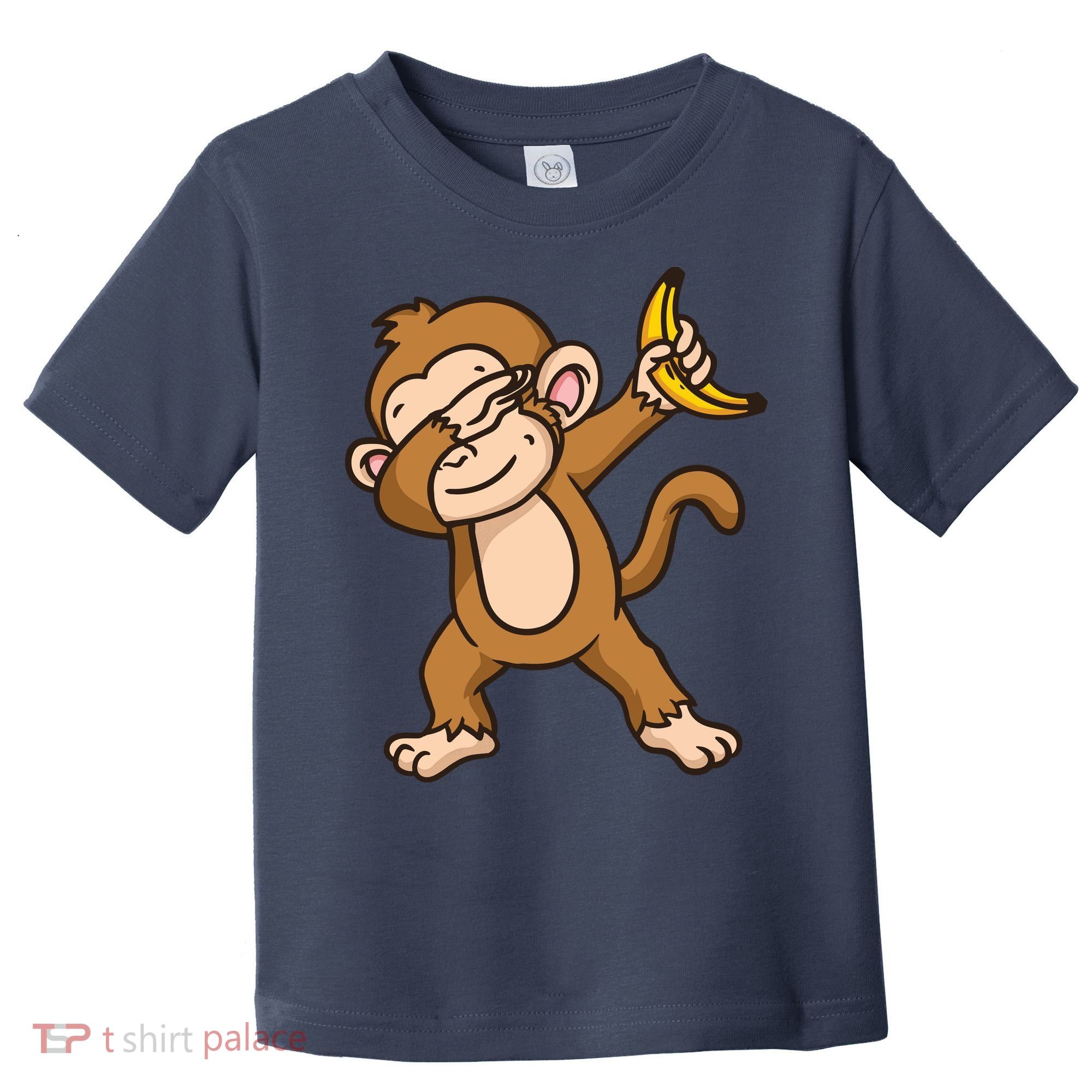 Monkey Dabbing Funny Toddler T-Shirt