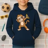 Monkey Dabbing Funny Kids Hoodie thumb 2