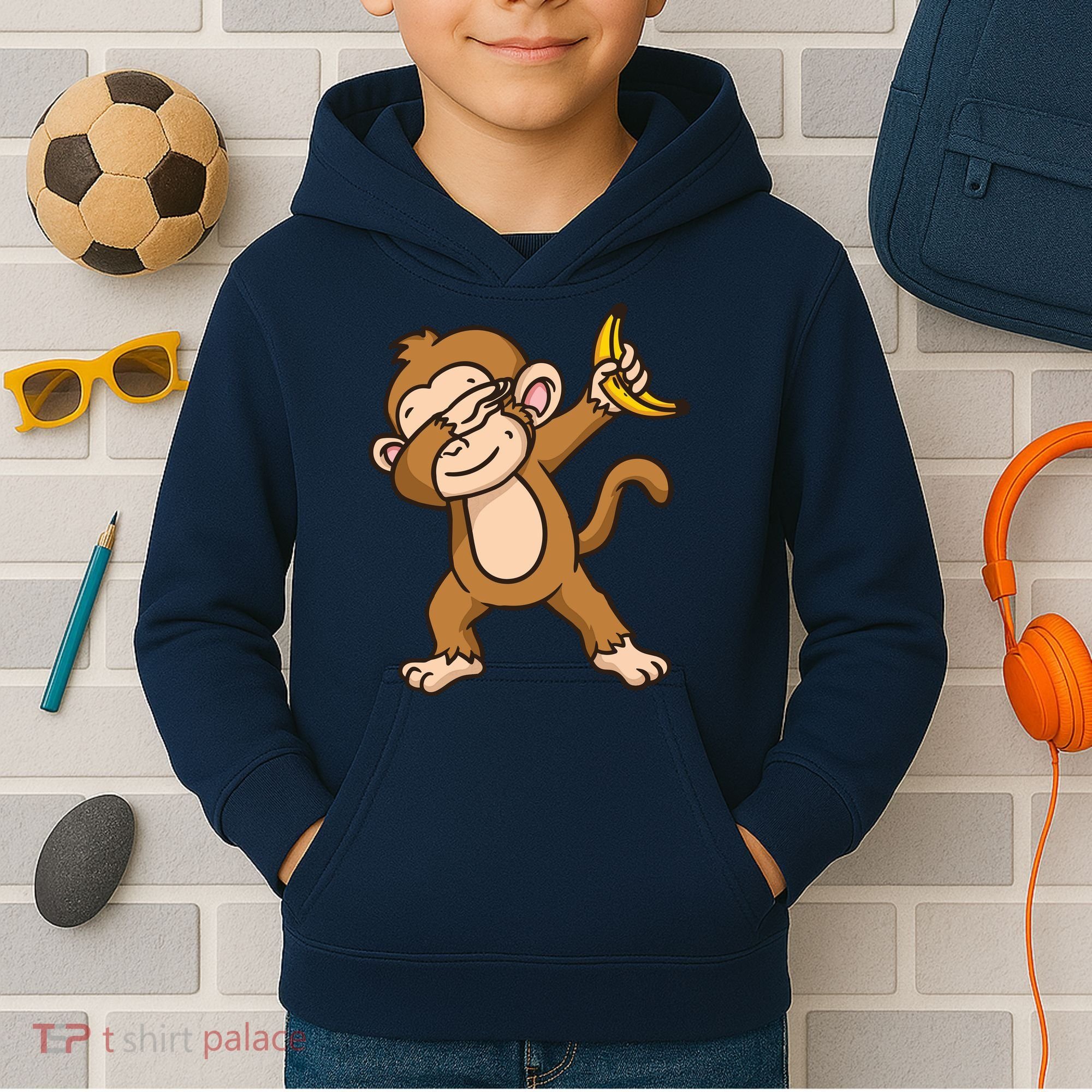 Monkey Dabbing Funny Kids Hoodie