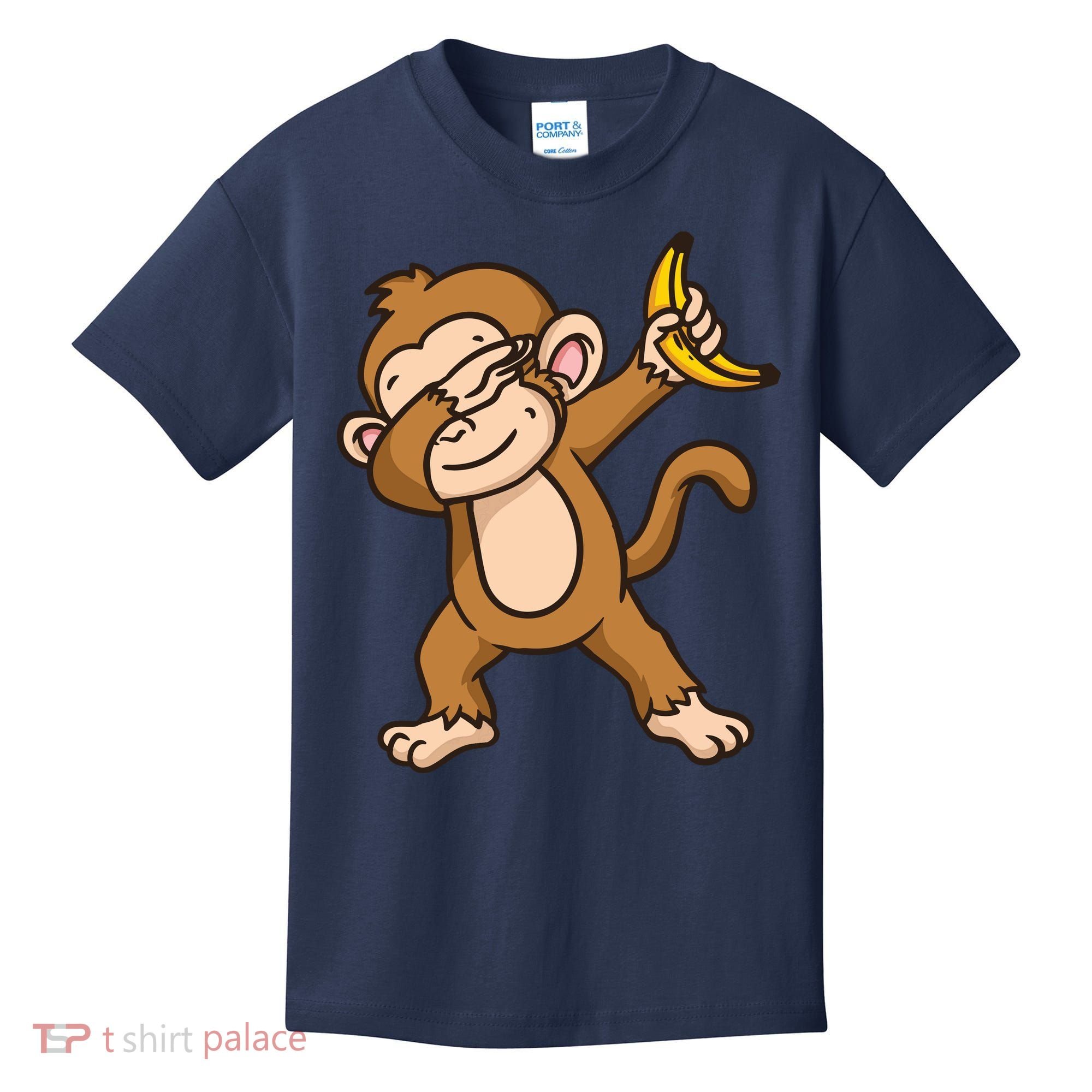 Monkey Dabbing Funny Kids T-Shirt