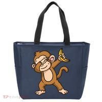 Monkey Dabbing Funny Tote Bag thumb 0