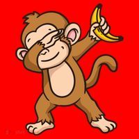 Monkey Dabbing Funny Santa Hat thumb 1