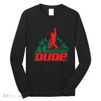 Mountain Dude Funny Bigfoot Sasquatch Hiking Long Sleeve Shirt thumb 0