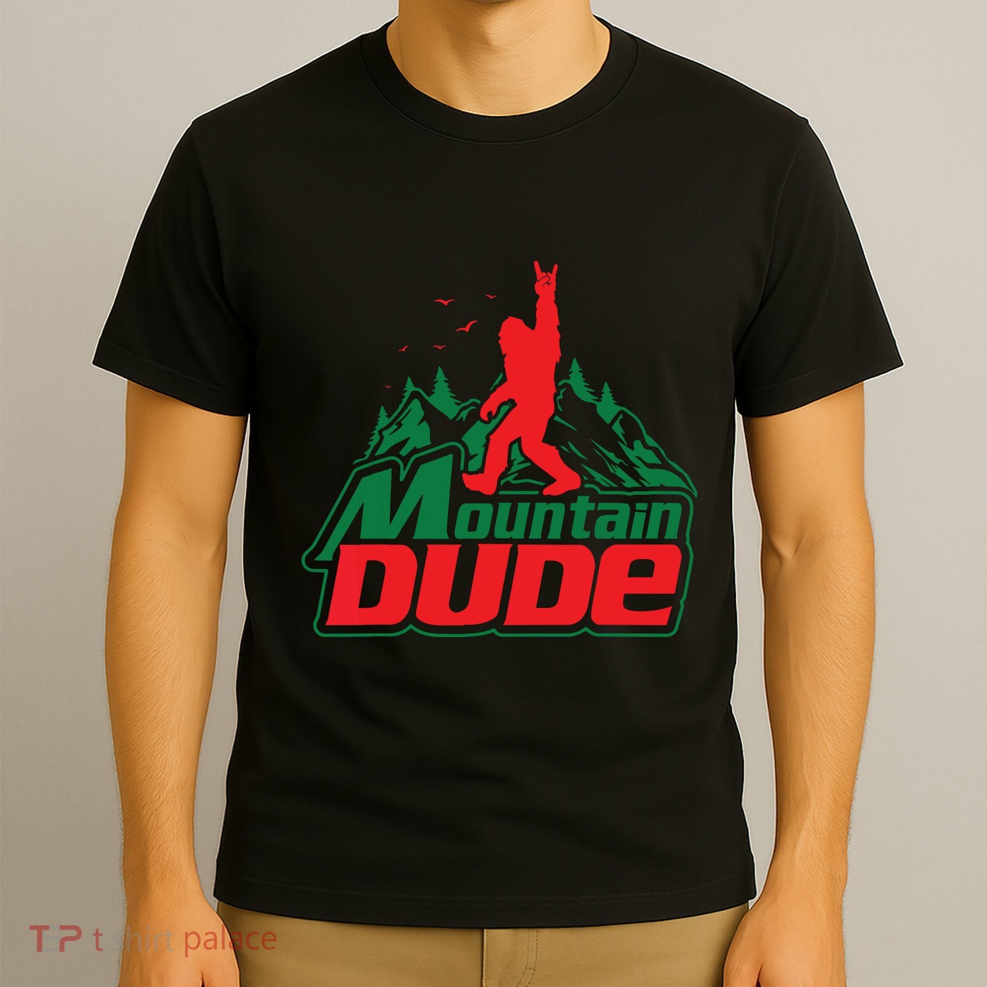Mountain Dude Funny Bigfoot Sasquatch Hiking T-Shirt