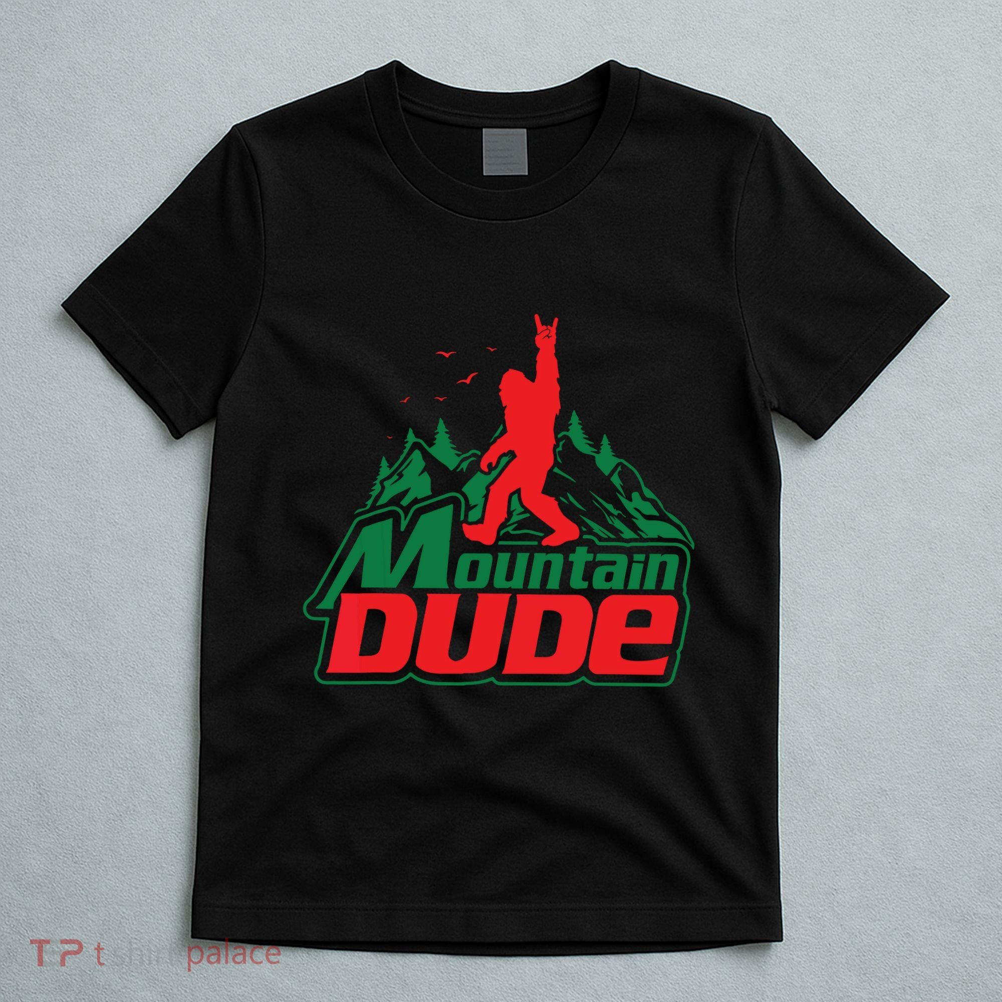 Mountain Dude Funny Bigfoot Sasquatch Hiking T-Shirt
