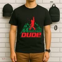 Mountain Dude Funny Bigfoot Sasquatch Hiking T-Shirt thumb 6