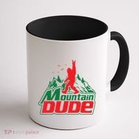 Mountain Dude Funny Bigfoot Sasquatch Hiking Coffee Mug thumb 1