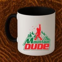 Mountain Dude Funny Bigfoot Sasquatch Hiking Coffee Mug thumb 2