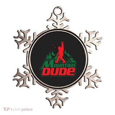 Mountain Dude Funny Bigfoot Sasquatch Hiking Ornament
