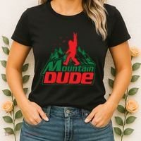Mountain Dude Funny Bigfoot Sasquatch Hiking Women's T-Shirt thumb 2