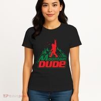 Mountain Dude Funny Bigfoot Sasquatch Hiking Women's T-Shirt thumb 4
