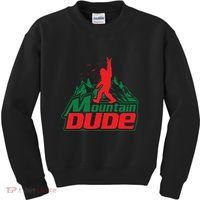 Mountain Dude Funny Bigfoot Sasquatch Hiking Kids Sweatshirt thumb 0