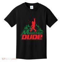Mountain Dude Funny Bigfoot Sasquatch Hiking Kids T-Shirt thumb 0
