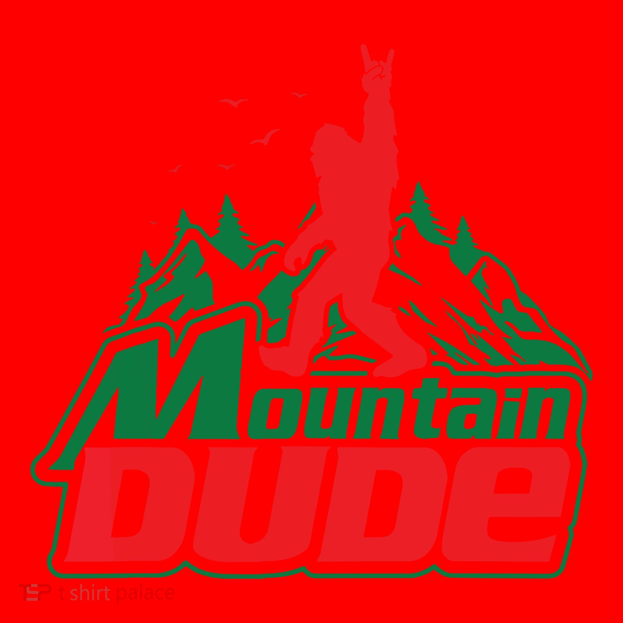Mountain Dude Funny Bigfoot Sasquatch Hiking Santa Hat