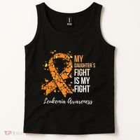 My Daughter’s Fight Is My Fight Leukemia Awareness Tank Top thumb 2