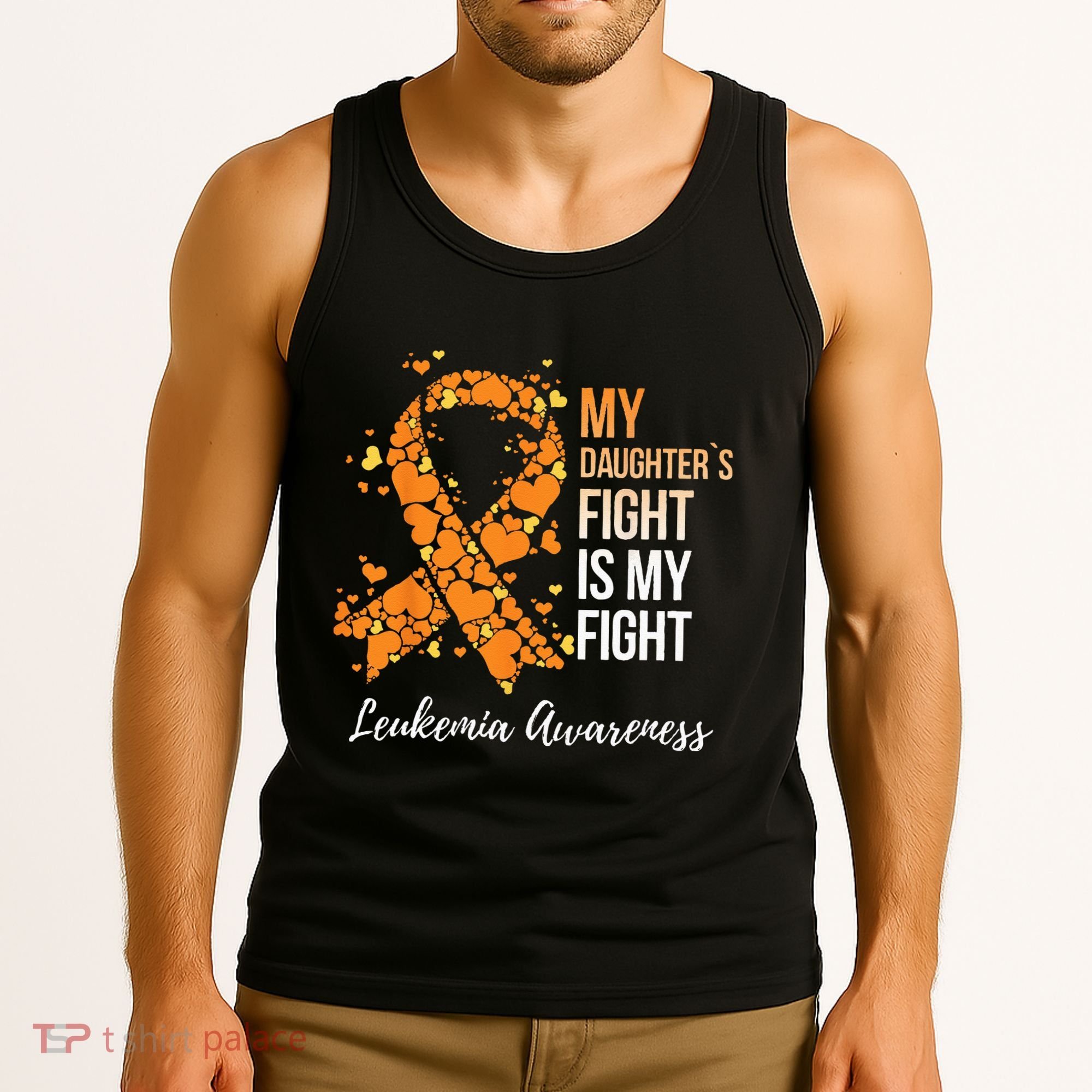 My Daughter’s Fight Is My Fight Leukemia Awareness Tank Top