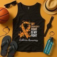 My Daughter’s Fight Is My Fight Leukemia Awareness Tank Top thumb 4