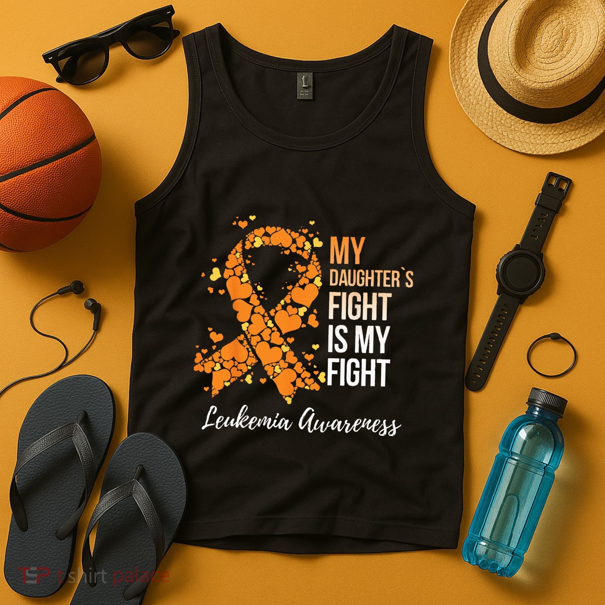 My Daughter’s Fight Is My Fight Leukemia Awareness Tank Top