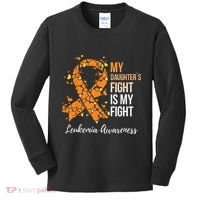 My Daughter’s Fight Is My Fight Leukemia Awareness Kids Long Sleeve Shirt thumb 0