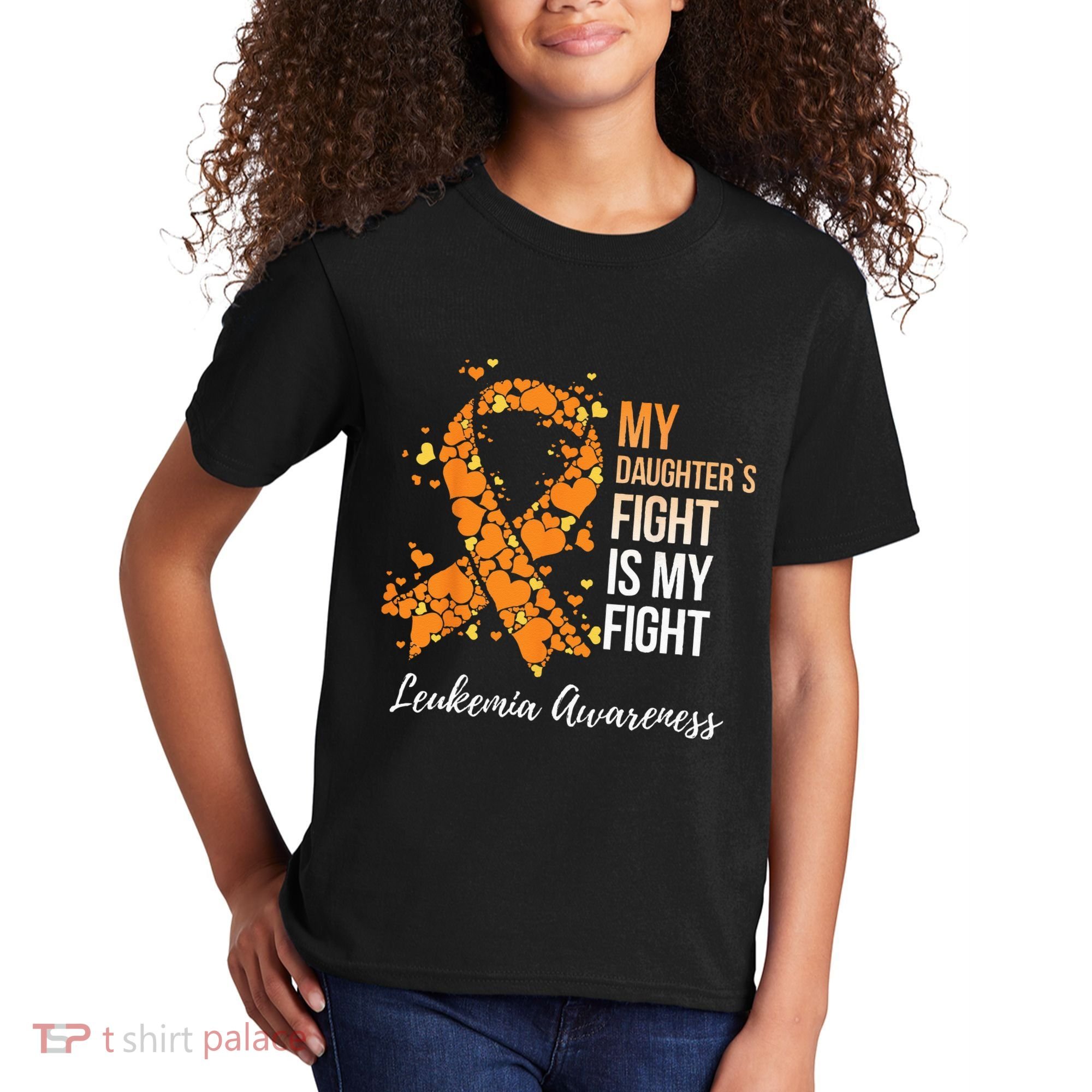 My Daughter’s Fight Is My Fight Leukemia Awareness Kids T-Shirt
