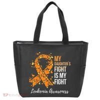 My Daughter’s Fight Is My Fight Leukemia Awareness Tote Bag thumb 0