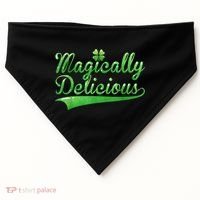 Magically Delicious Funny Irish St Patrick's Day Women USA-Made Doggie Bandana thumb 0