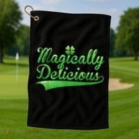 Magically Delicious Funny Irish St Patrick's Day Women Golf Towel thumb 1