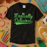 Magically Delicious Funny Irish St Patrick's Day Women Kids T-Shirt thumb 3